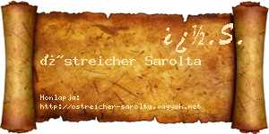 Östreicher Sarolta névjegykártya